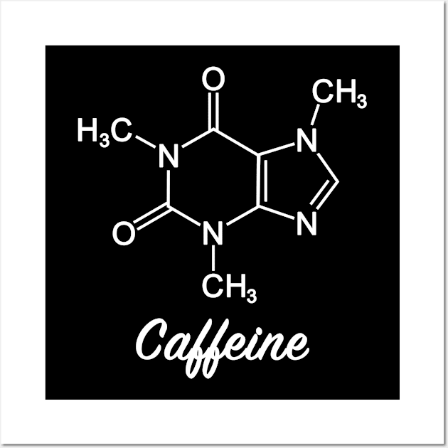 Caffeine Molecule Wall Art by NeilGlover